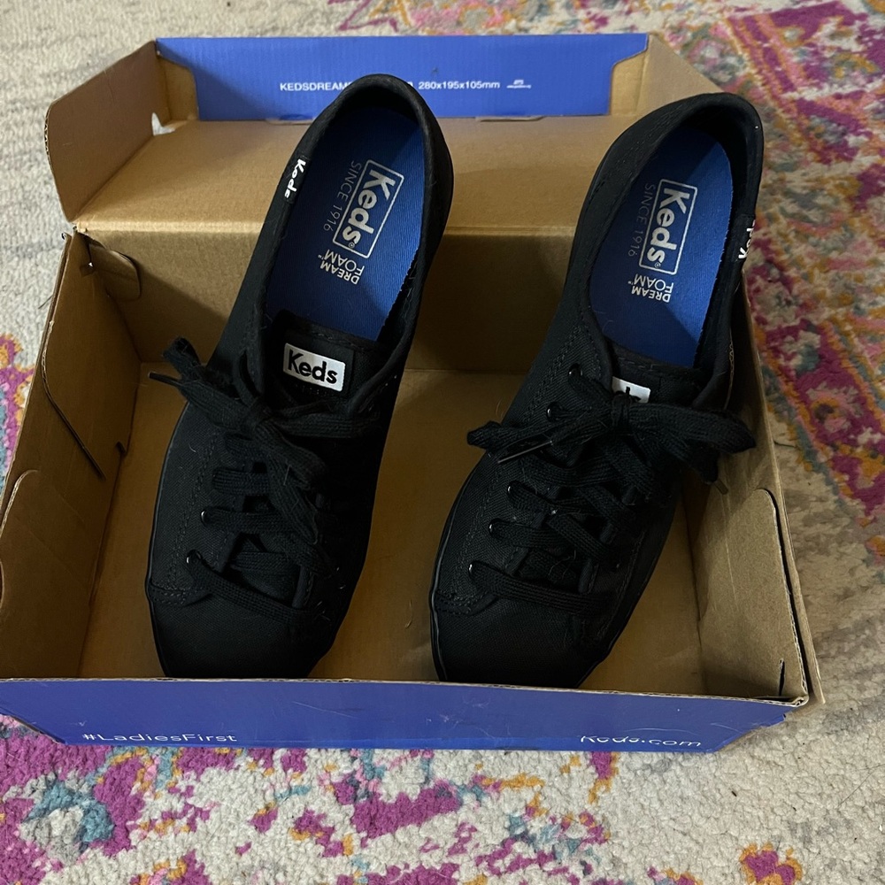 Black Platform Keds